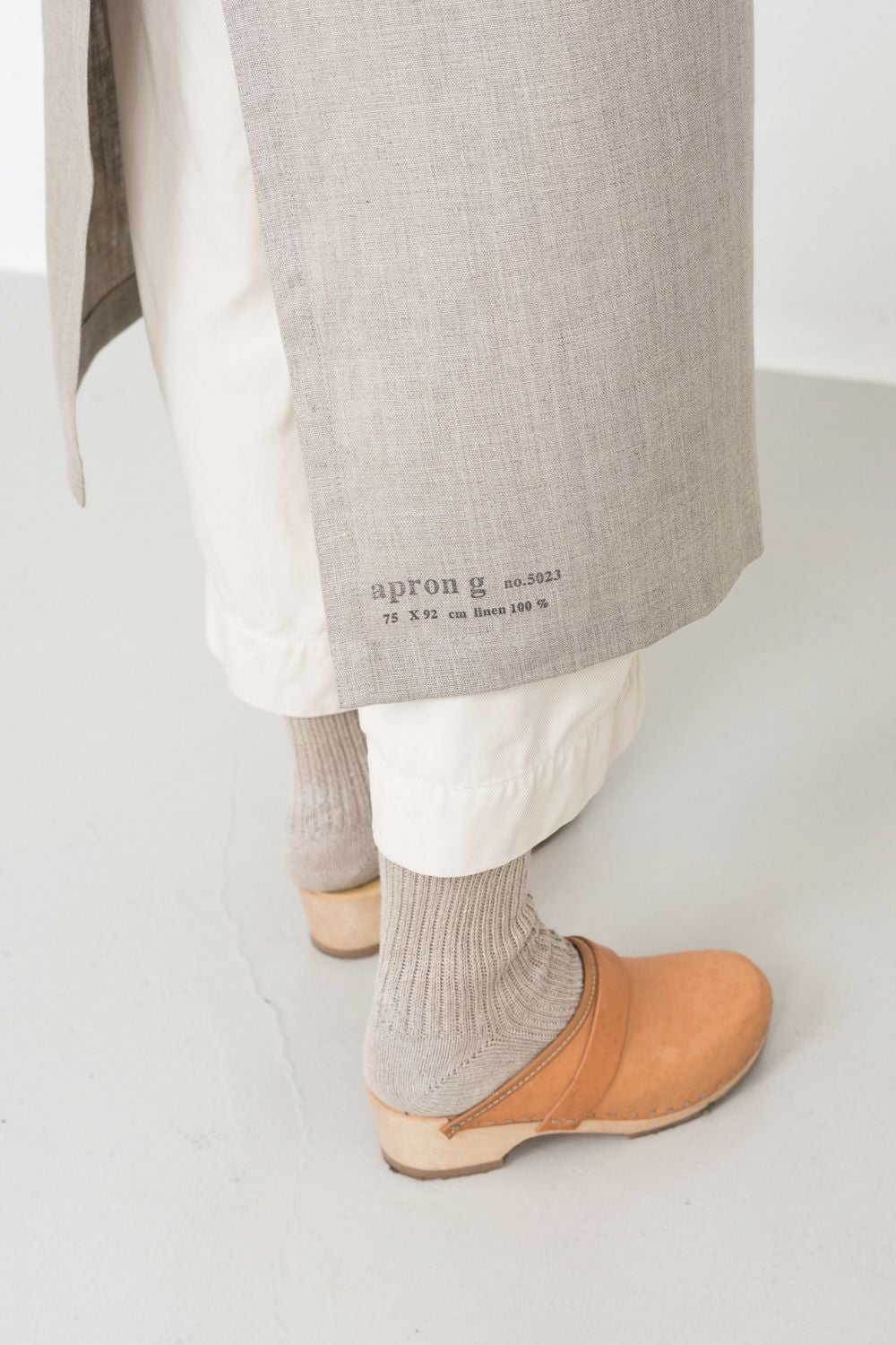 リネン ギャルソンエプロン ナチュラル | fog linen work