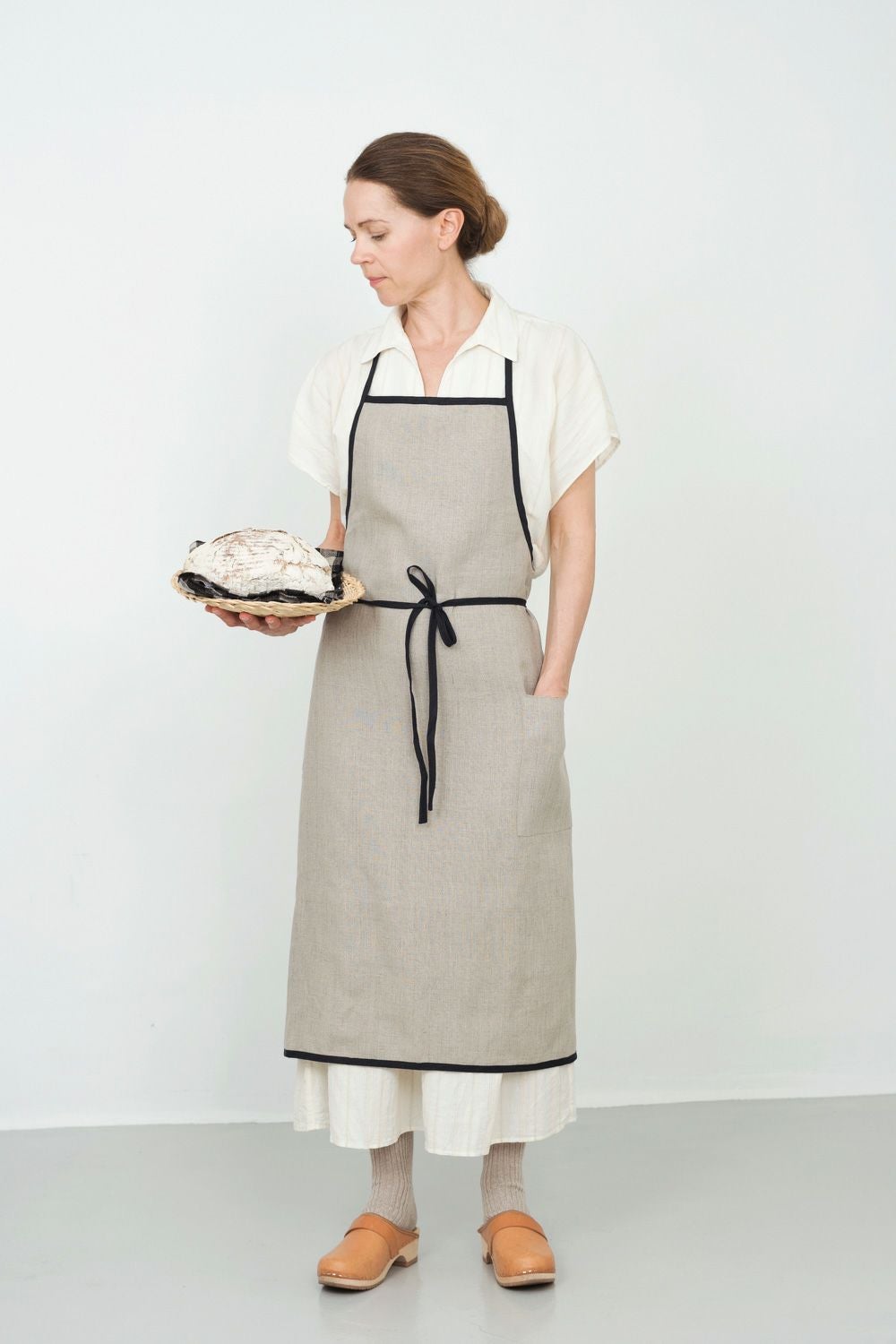 新品✨ プランクプロジェクト リネン混 コンビネーションベアトップロンパース 麻 ヴィンテージワッシャー加工のハーフリネンクロス Tina [M便 1/5]の