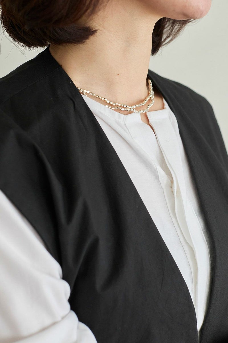 fog シルバー ビーズネックレス L | fog linen work