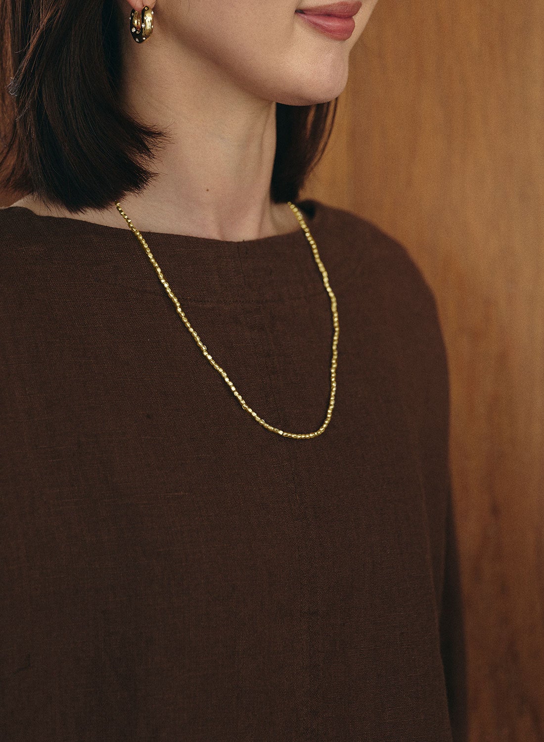 fog ブラス ビーズネックレス S | fog linen work