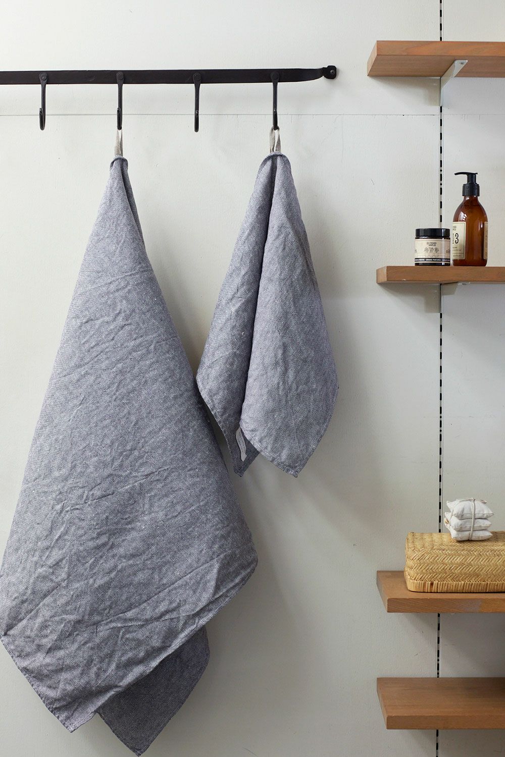 リネン シャンブレータオル L グレーシャンブレー | fog linen work