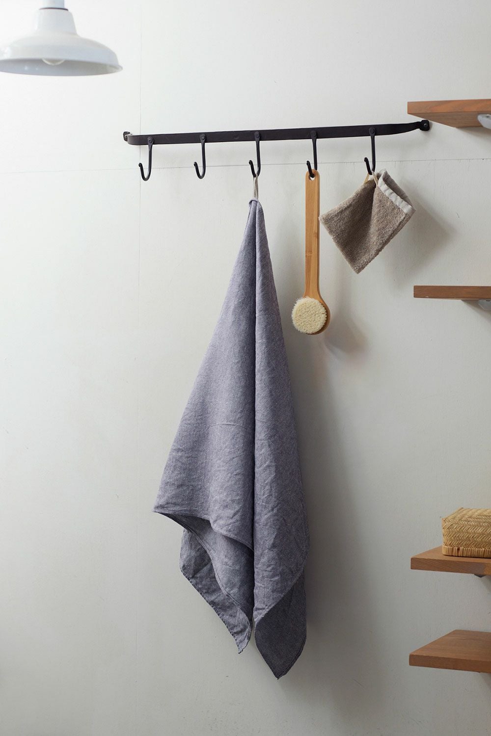 リネン シャンブレータオル L グレーシャンブレー | fog linen work