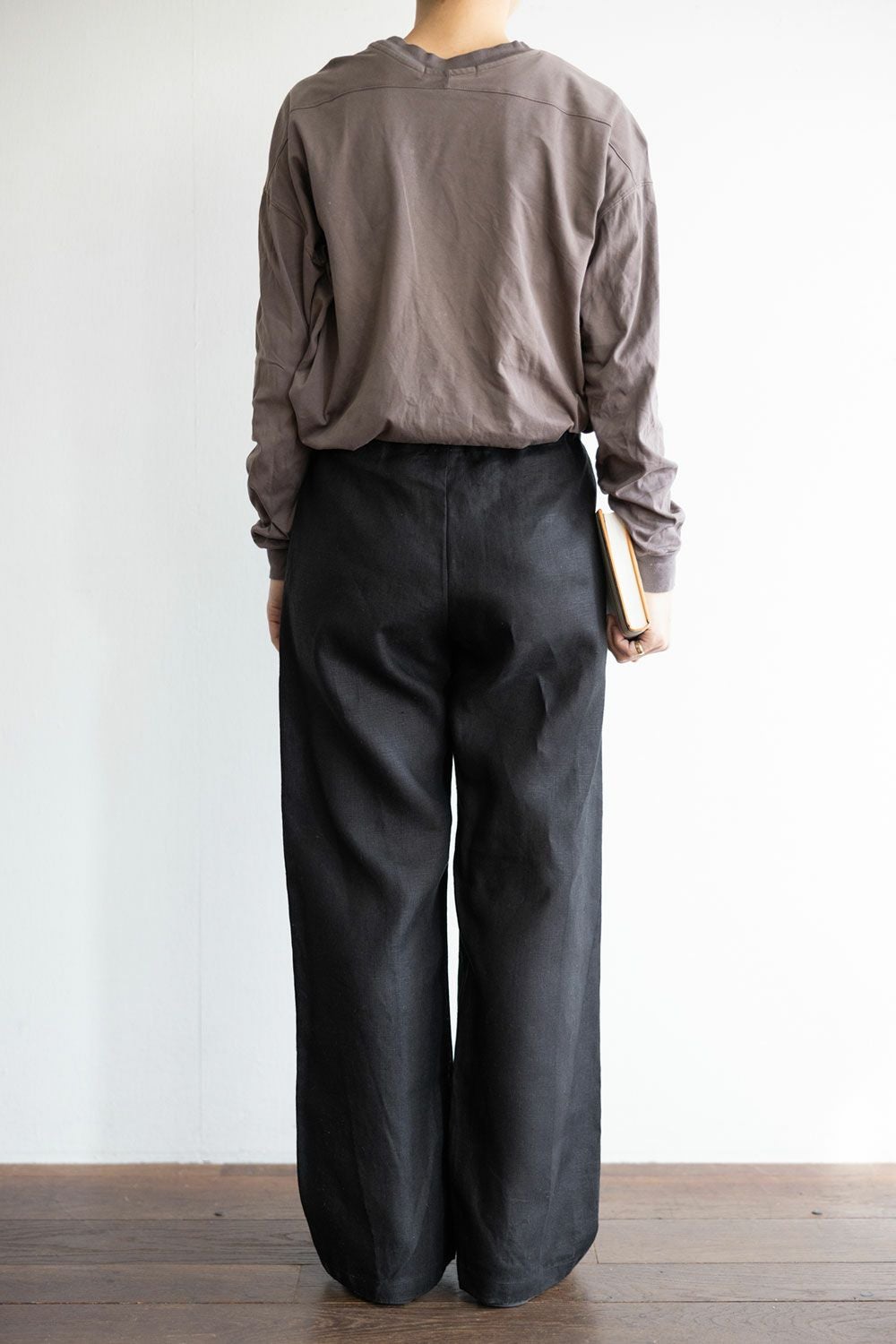 オワーズ リネン パンツ ブラック | fog linen work