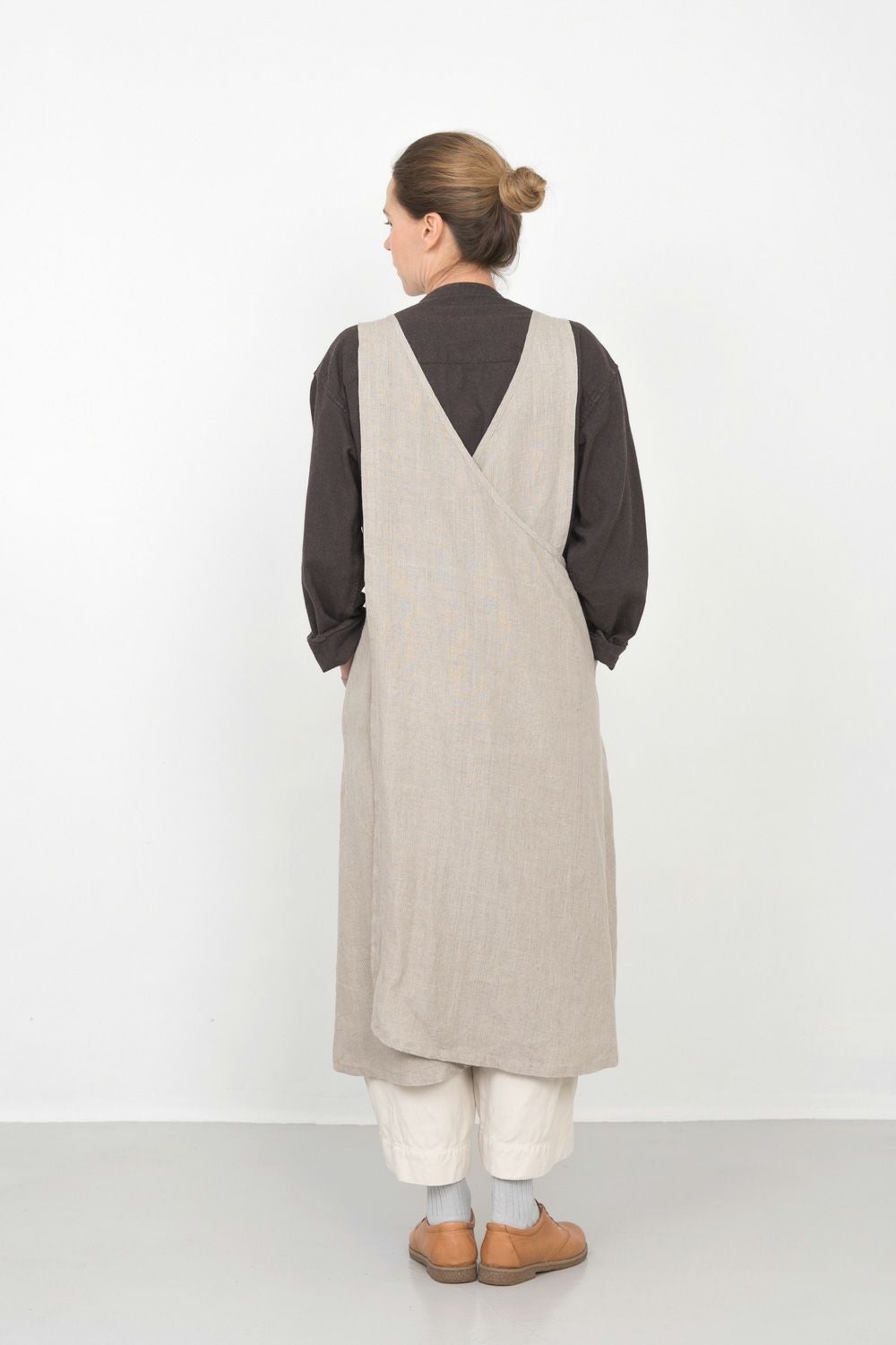 リネン オーバーエプロン ナチュラル | fog linen work