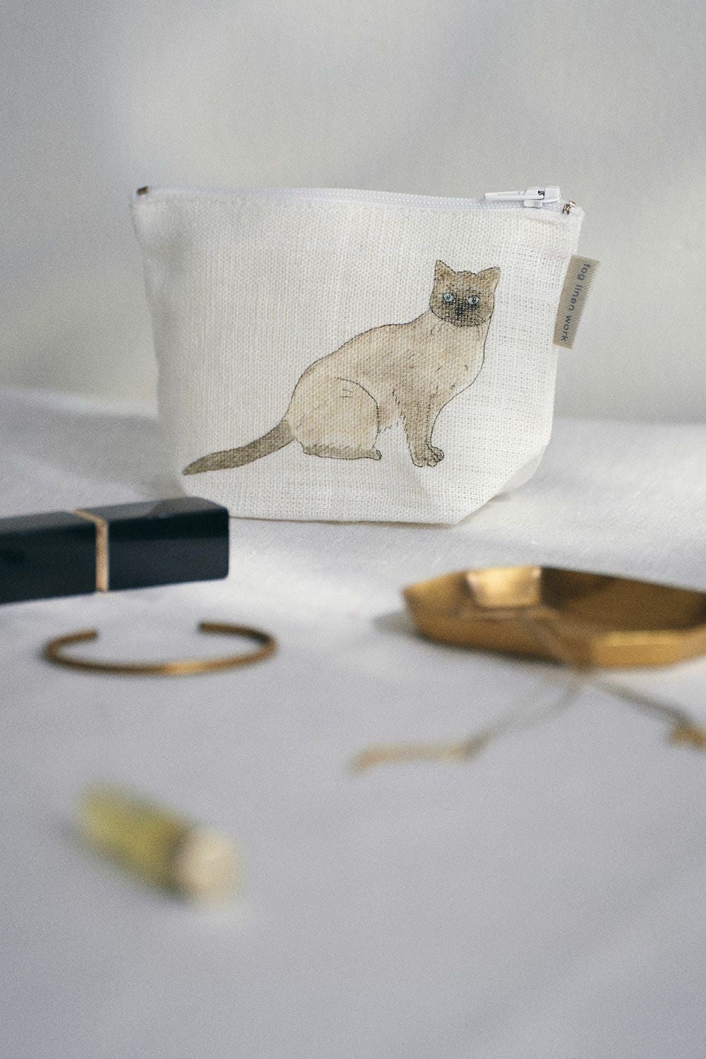 ミニポーチ 2匹の猫 イザベルボワノ | fog linen work