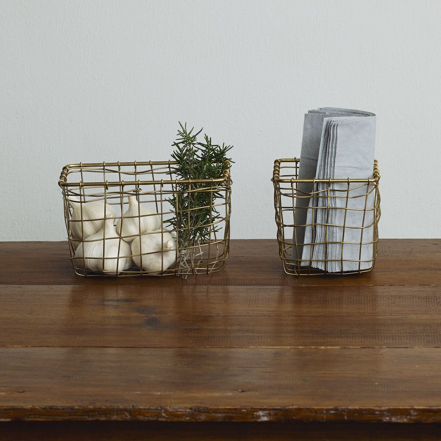 アイアン ワイヤーバスケット正方形 M | fog linen work