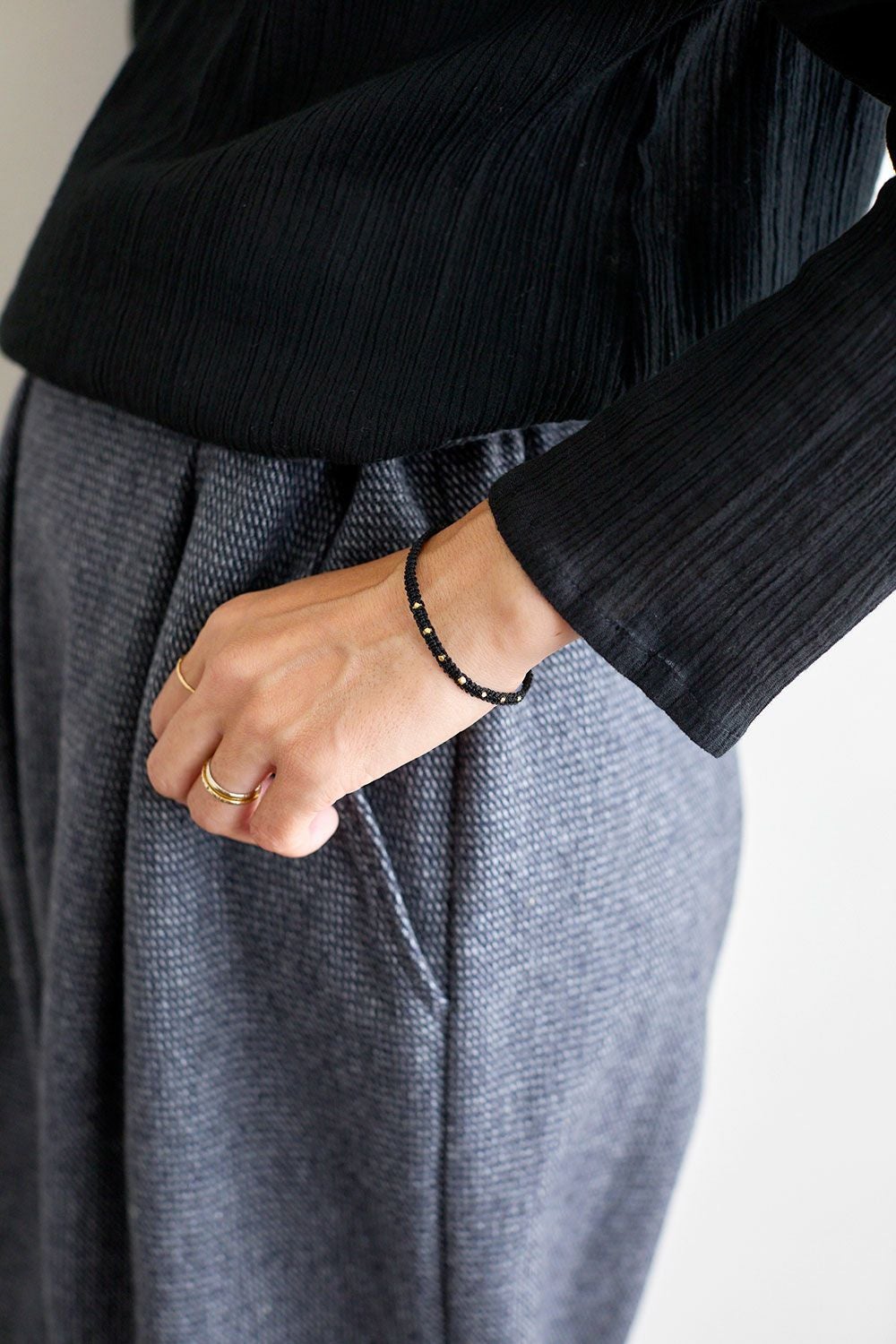 サリーマ ブレスレット ブラック | fog linen work