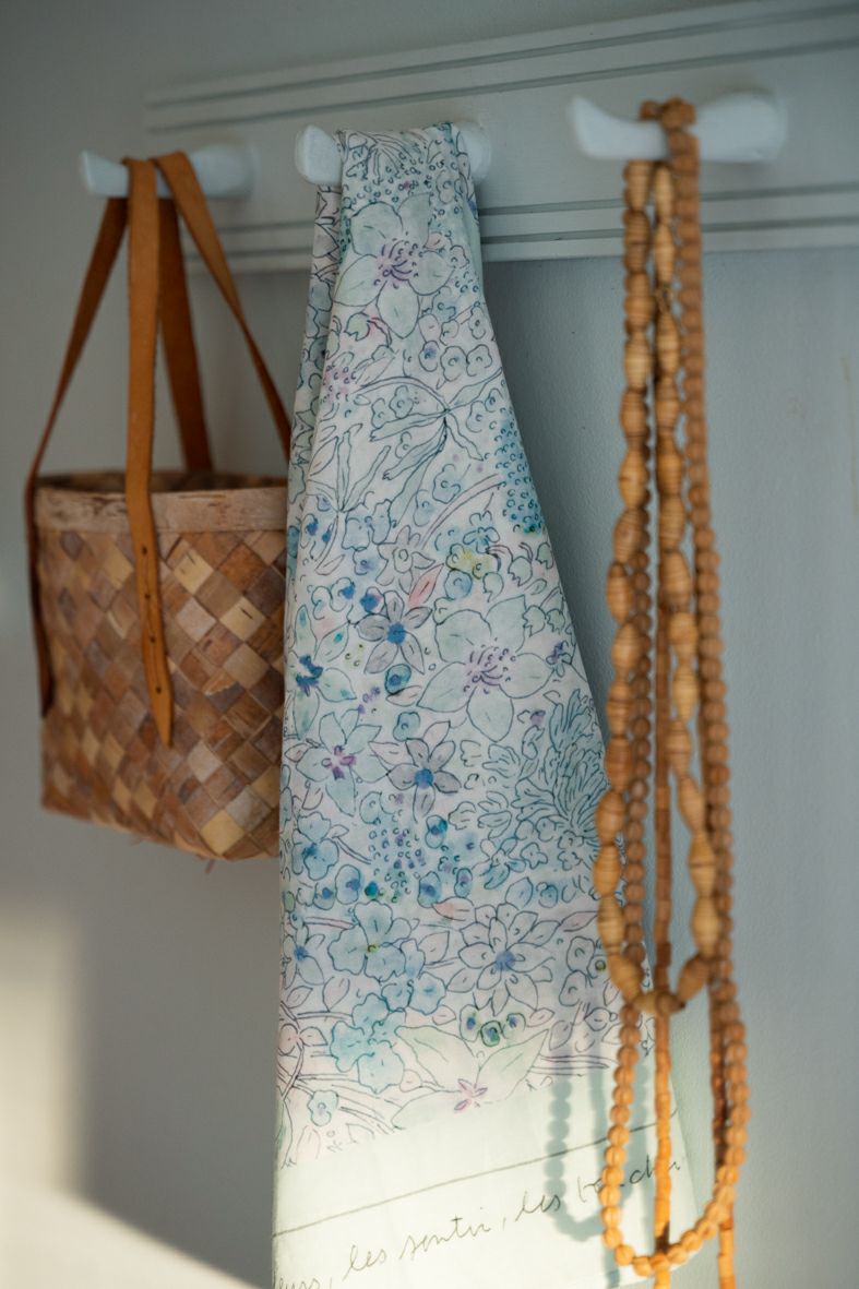 NEW】スカーフ 花はよろこび ブルー イザベルボワノ | fog linen work