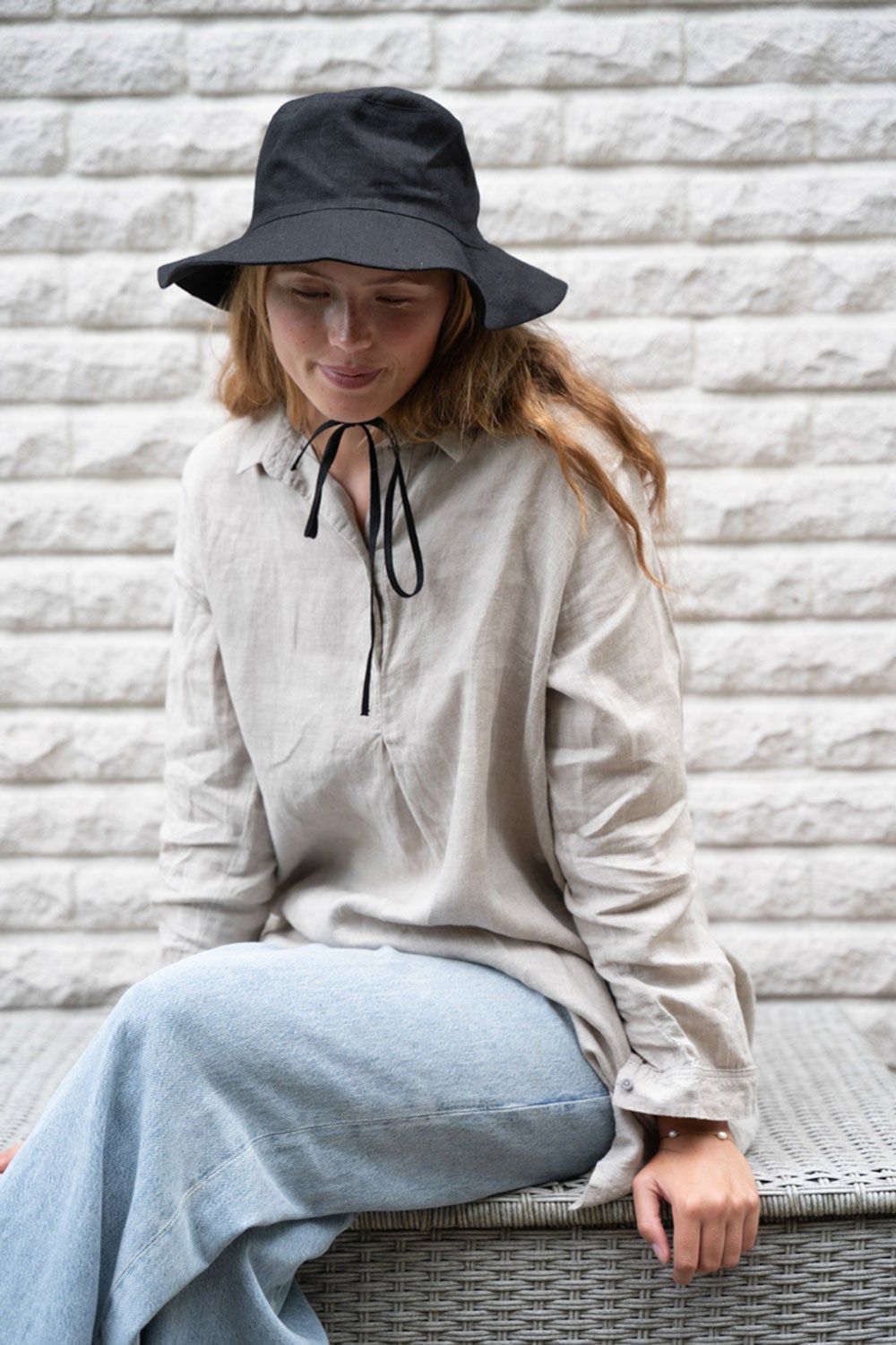 リネン ミロス ハット ブラック | fog linen work