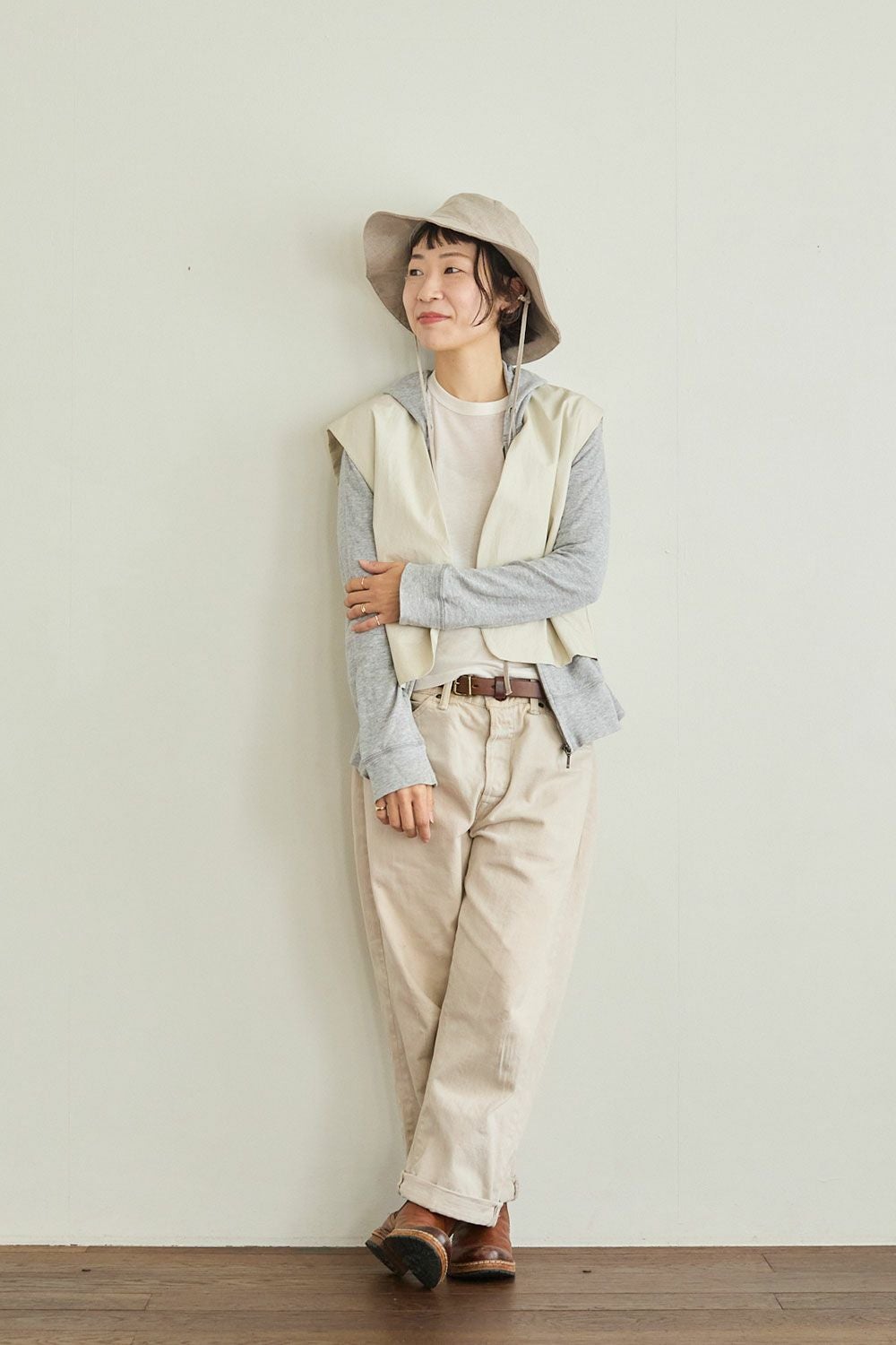 リネン ミロス ハット ナチュラル | fog linen work