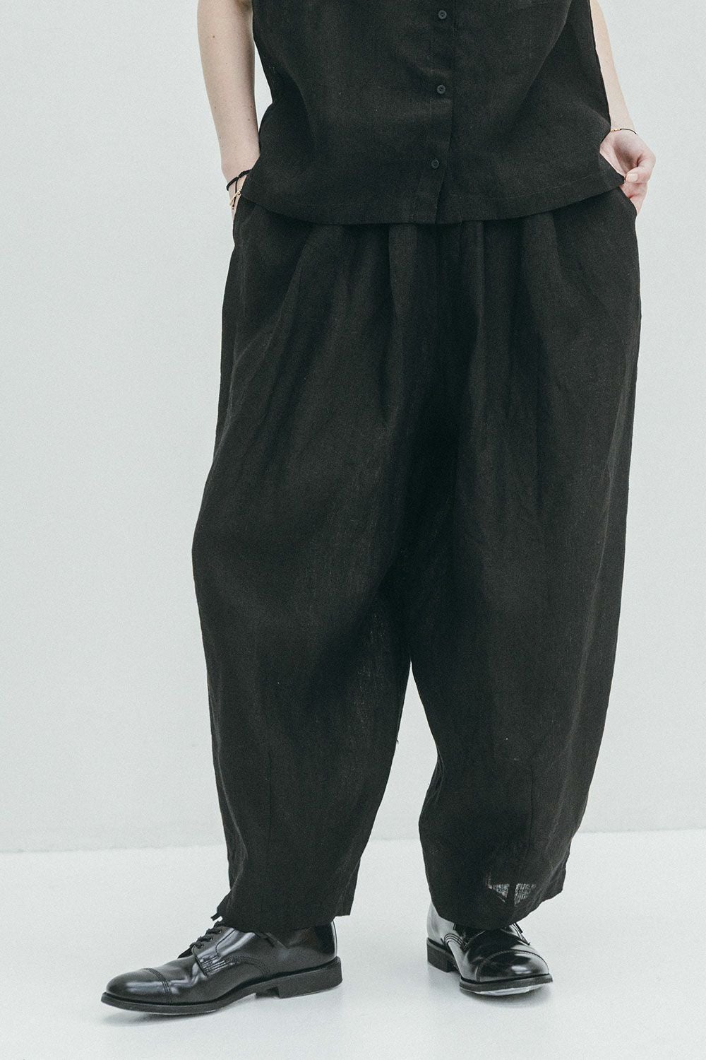 クイン コクーン パンツ ブラック | fog linen work