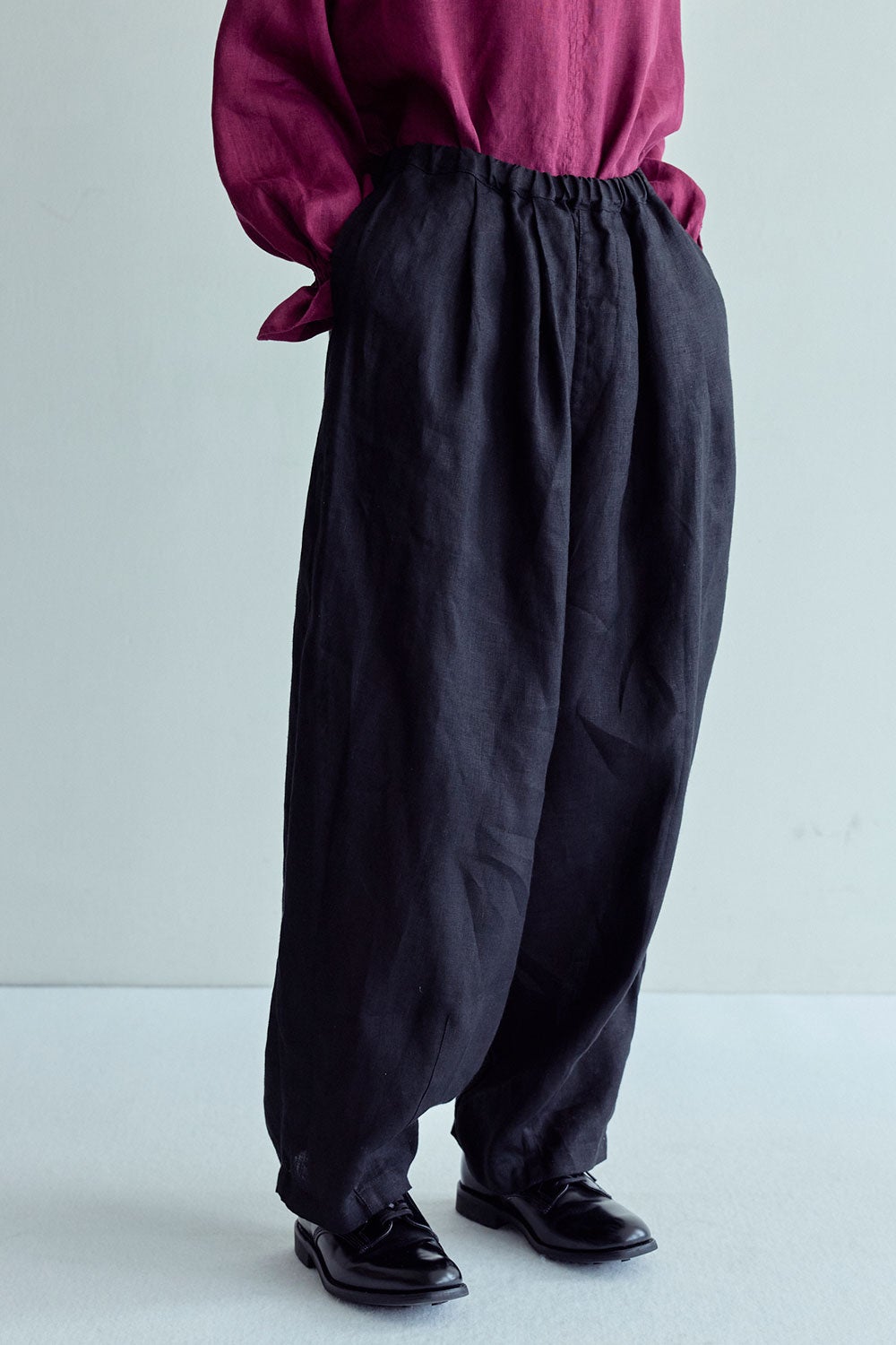 クィン コクーン パンツ ブラック | fog linen work