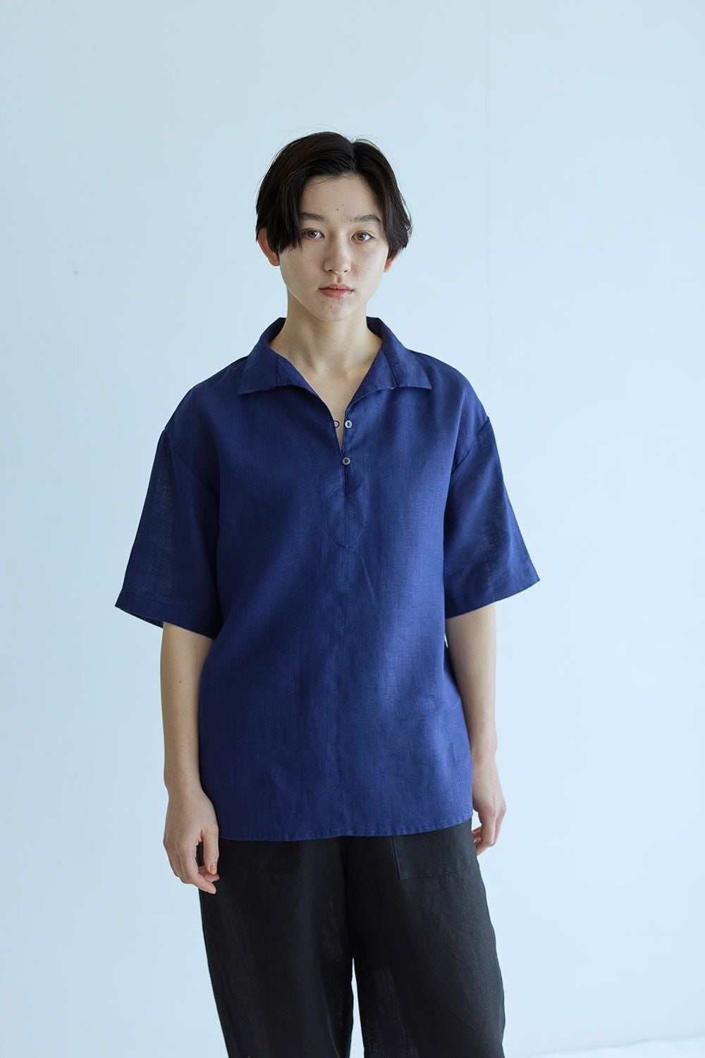 NEW】エメル トップ ブルーインディゴ | fog linen work