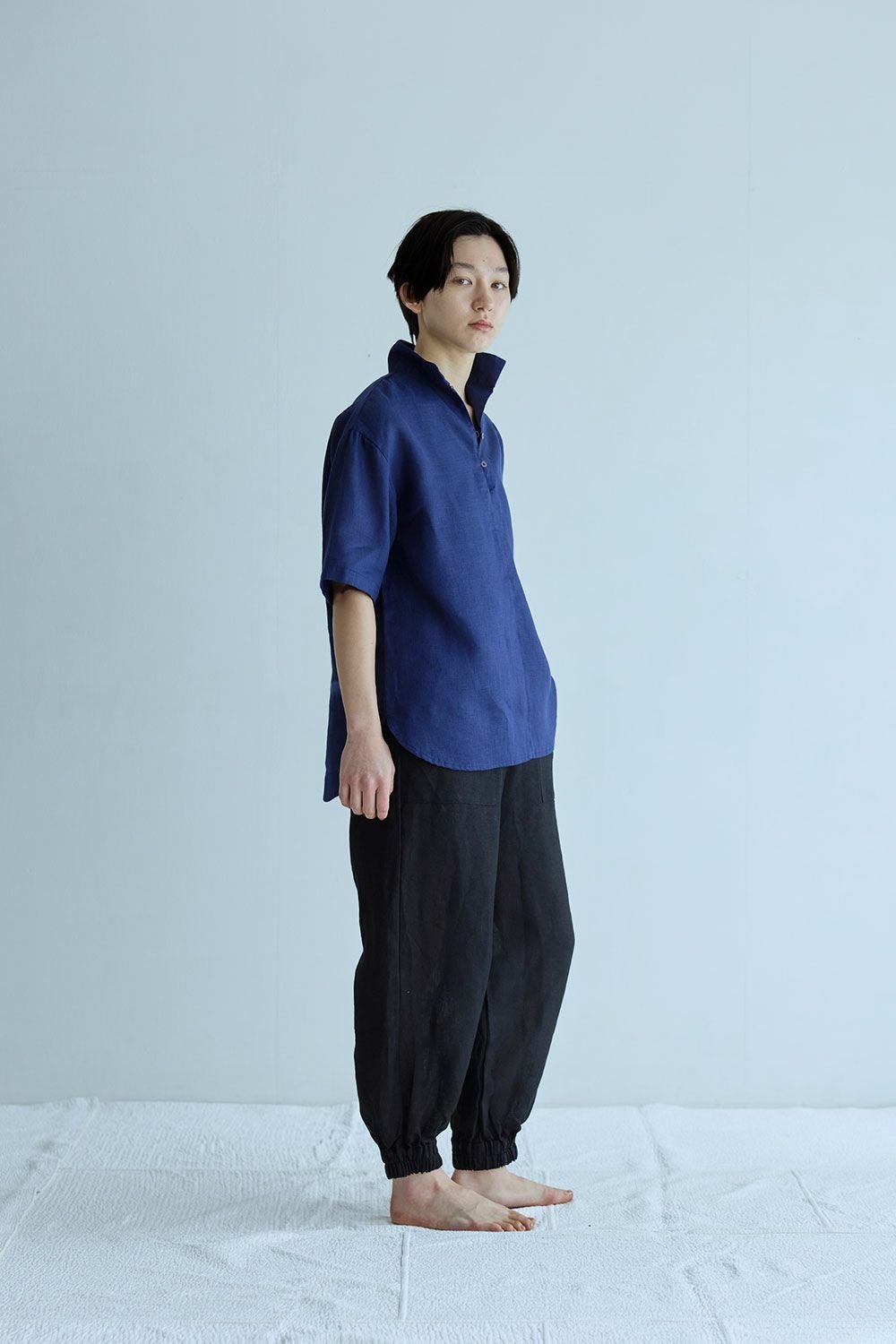 NEW】エメル トップ ブルーインディゴ | fog linen work