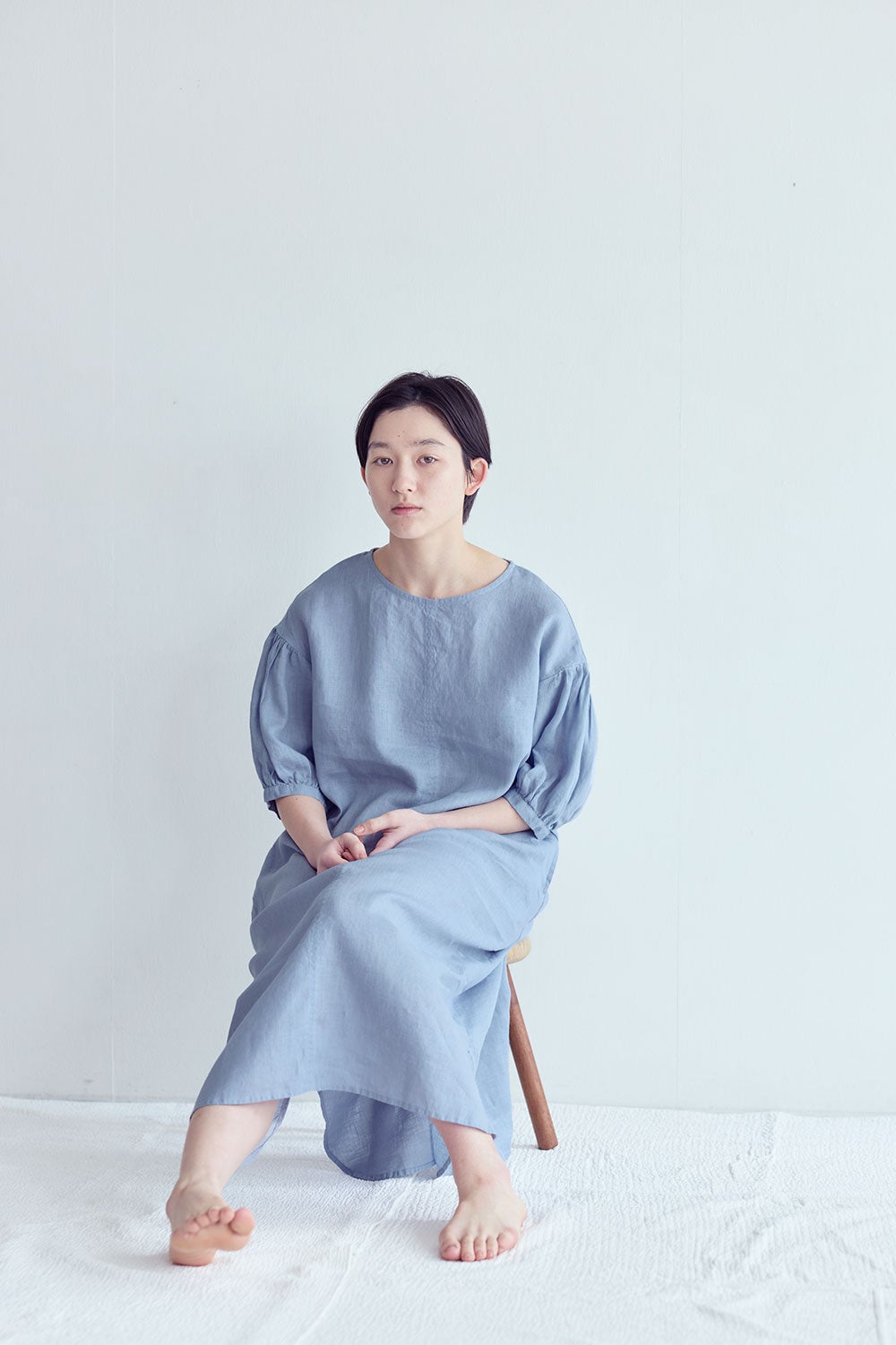 ドロシー ワンピース ブルー パール | fog linen work