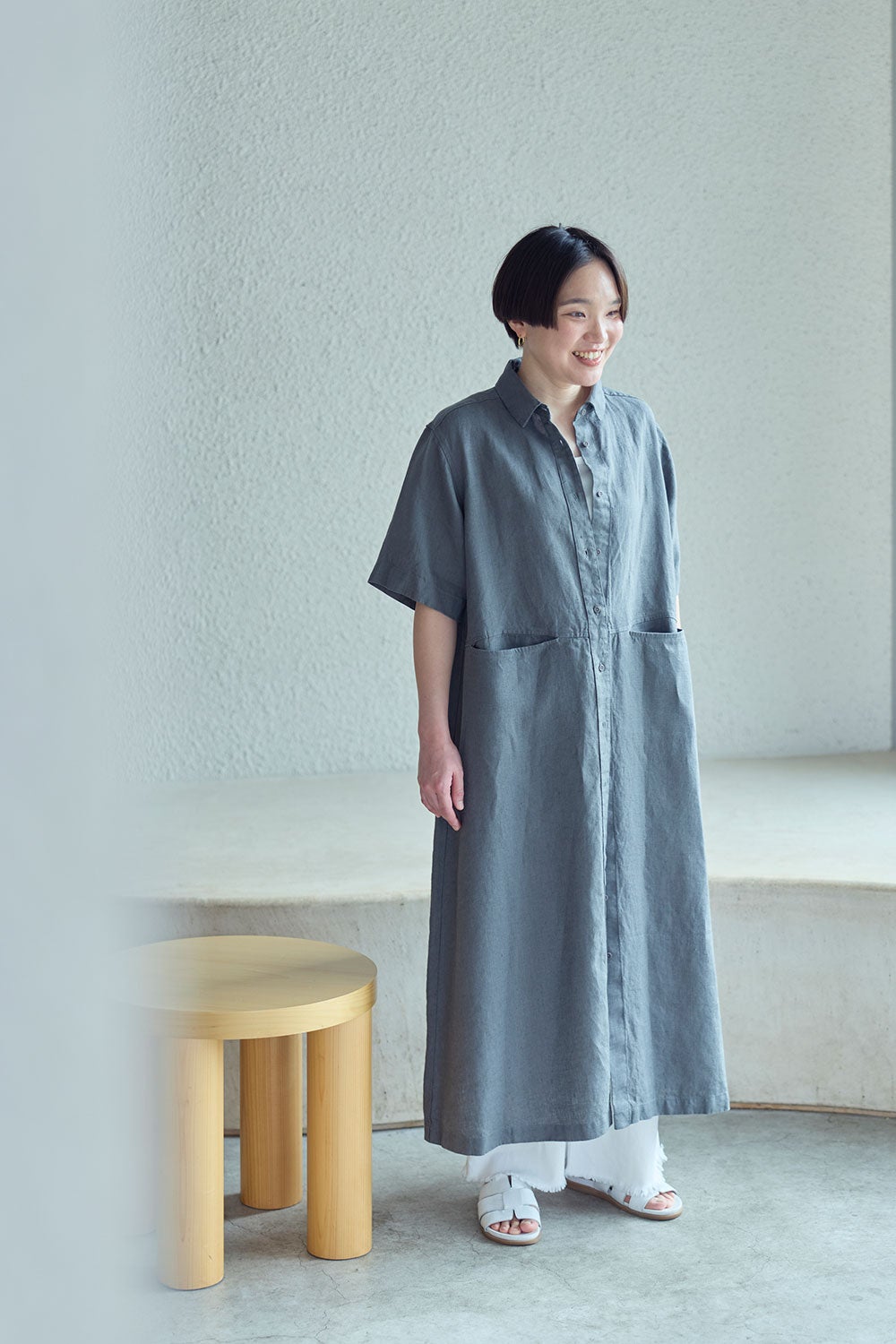 NEW】ラウラ ワンピース アシェ | fog linen work