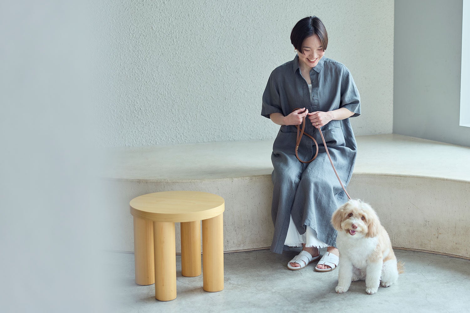 NEW】ラウラ ワンピース アシェ | fog linen work