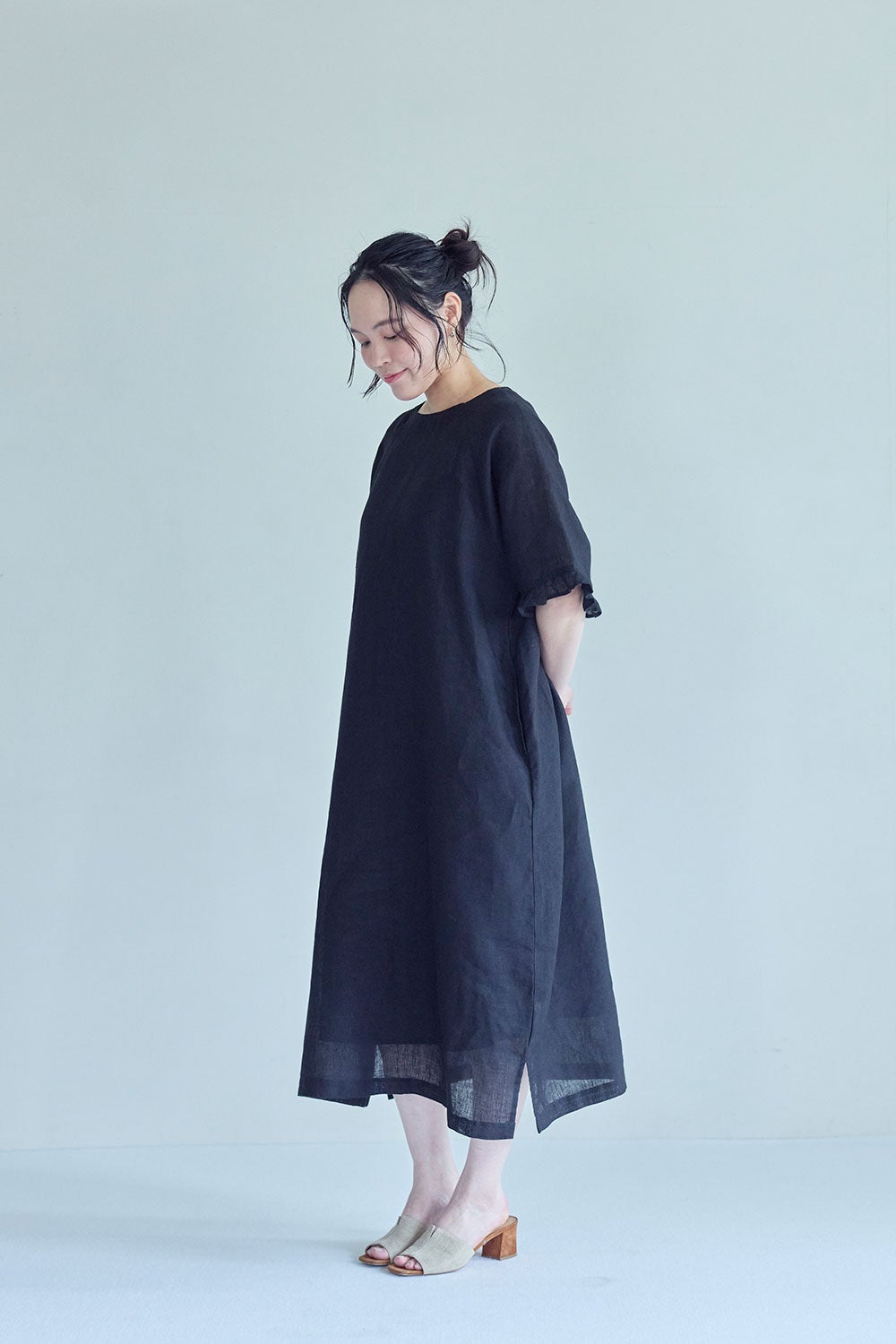 予約商品】ケイシー ワンピース ブラック | fog linen work