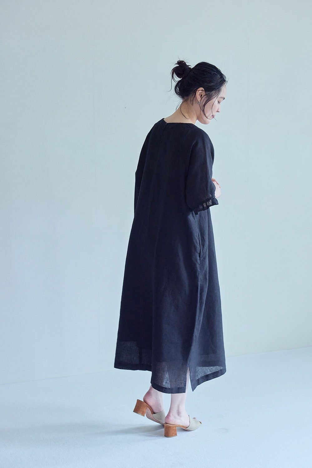 予約商品】ケイシー ワンピース ブラック | fog linen work
