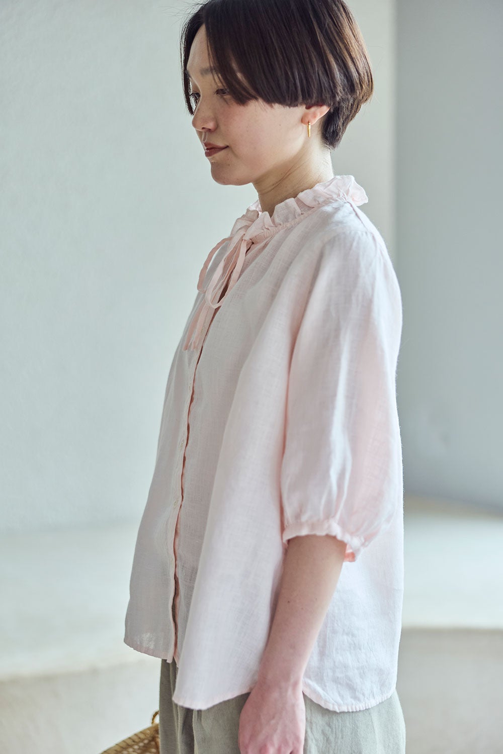 NEW】ヘレーネ トップ オパール ピーチ | fog linen work