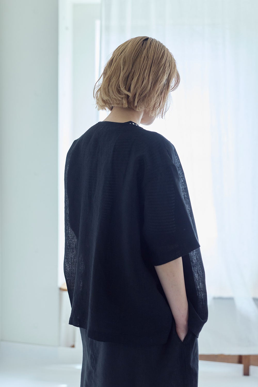 NEW】アンネ トップ ブラック | fog linen work