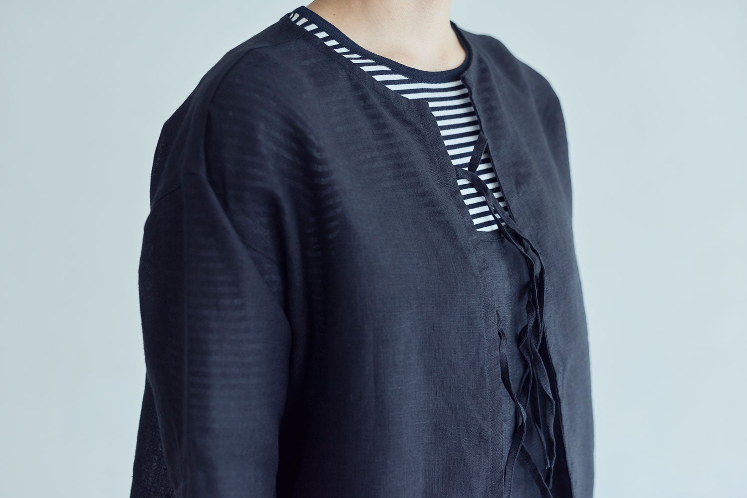 NEW】アンネ トップ ブラック | fog linen work