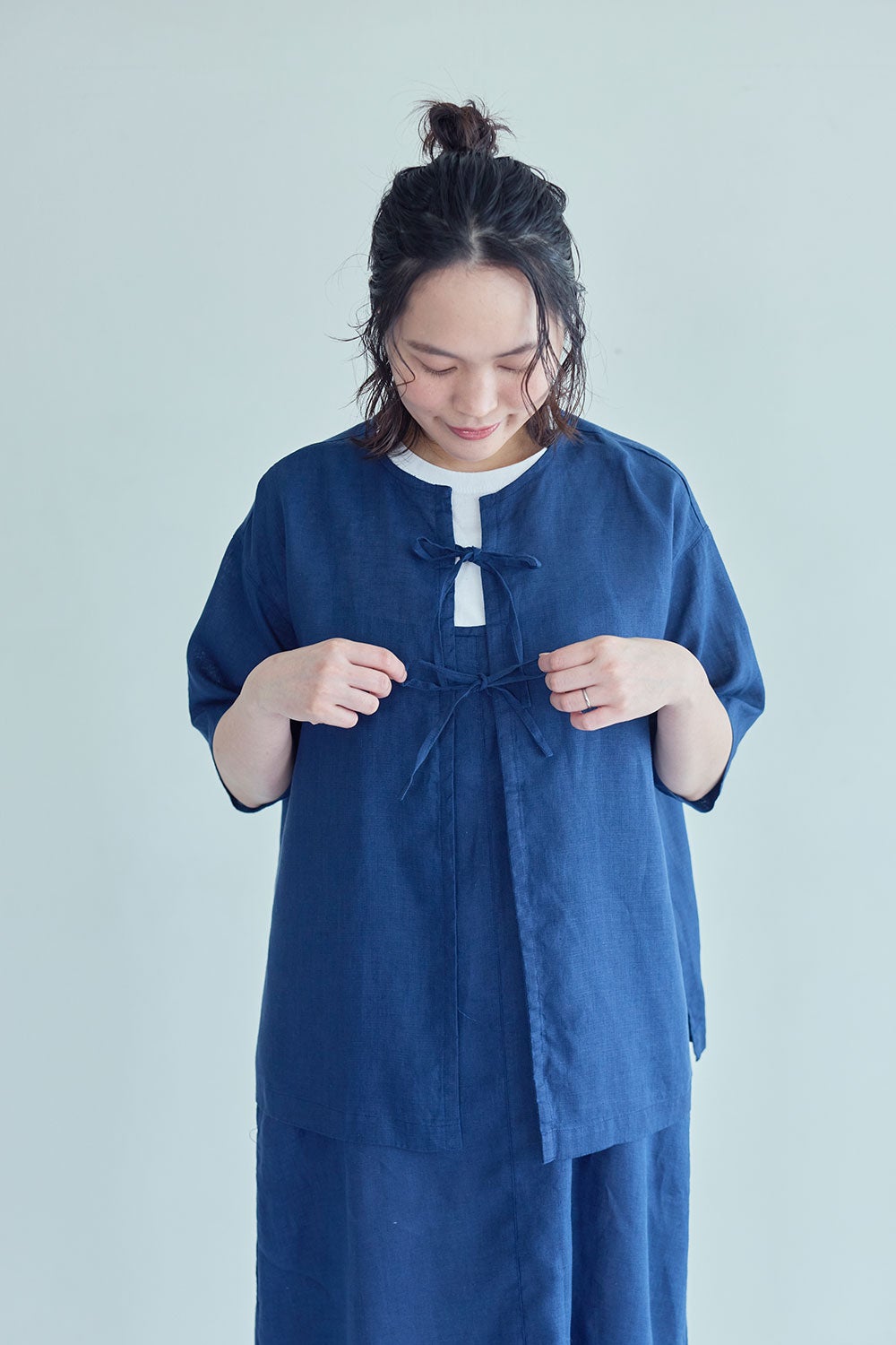 NEW】アンネ トップ ブルー ニュイ | fog linen work