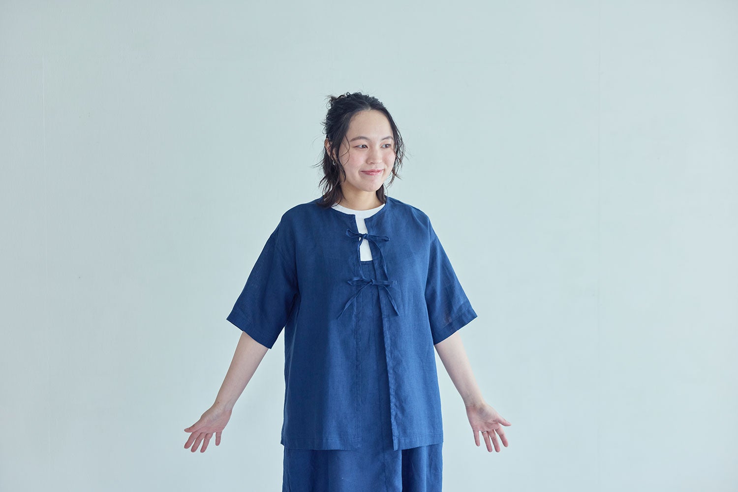 NEW】アンネ トップ ブルー ニュイ | fog linen work