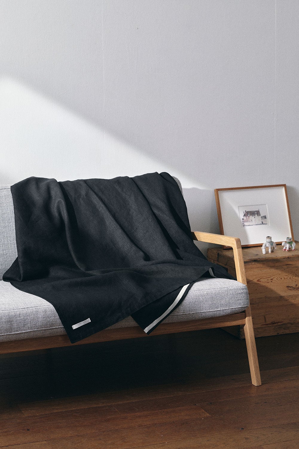 NEW】リネン ブランケット ブラック | fog linen work