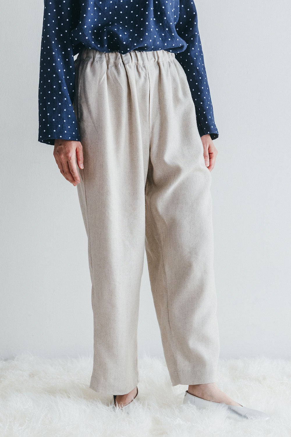 予約商品】ソル パンツ ウールリネンナチュラル | fog linen work